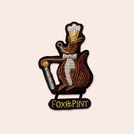 Brooch- Fox and pint