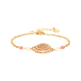 bracelet chaine petit coquillage spirale "Tamara" - Franck Herval