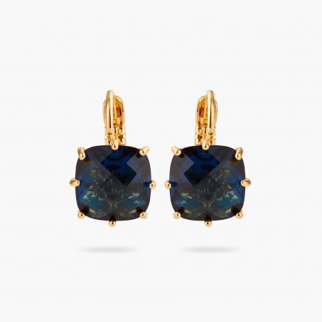 Sleeper earrings La Diamantine bleu océan