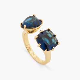 Adjustable Ring La Diamantine bleu océan - Les Néréides