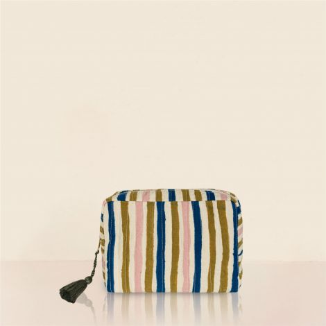 Small pouch olive M STRIPE