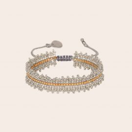 Bracelet BOLEROS perles argent et or - Mishky