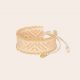 MONTES bracelet with gold, beige and white beads - Mishky