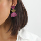 TULIP boucles d'oreilles clips fleur violette "Les radieuses" - Franck Herval