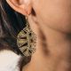 Big golden hook earrings - Amélie Blaise