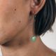 Boucles d'oreilles pendantes Celadon - Amélie Blaise