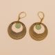 Moss green Camelia earrings - Amélie Blaise