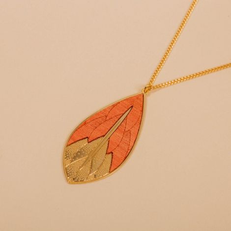 PHYSALIS wood necklace