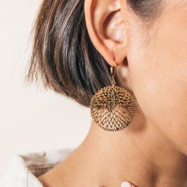 Golden Dahlia earrings - Amélie Blaise