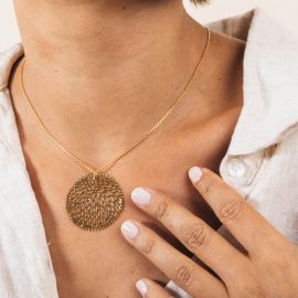 Golden Dahlia necklace - Amélie Blaise