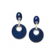 blue post earrings "Kaffe" - Nature Bijoux