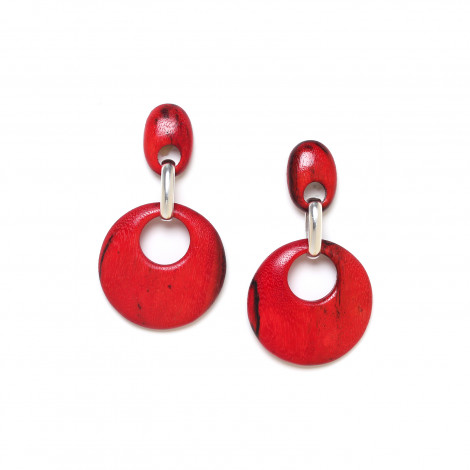 red post earrings "Kaffe"