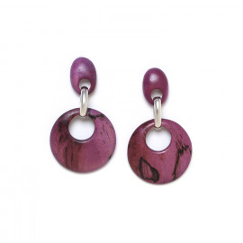 lilac post earrings "Kaffe" - Nature Bijoux