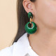 green post earrings "Kaffe" - Nature Bijoux