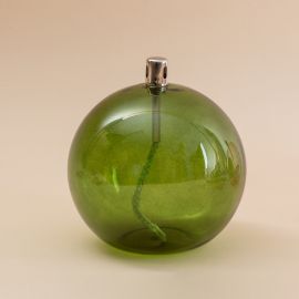 Lampe à huile Sphère XL vert sapin - Bazardeluxe