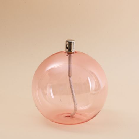 Sphere oil lamp M Light pink