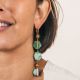 Amazonite “Arya” Asymmetrical Earrings - Rosekafé