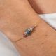 “Indira” Labradorite Tourmaline chain bracelet - Rosekafé