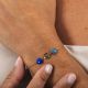 “Zia” Bracelet Aquamarine Smoky Quartz Lapis - Rosekafé