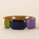 Bangle 20 Totem black horn and purple lacquered - L'Indochineur