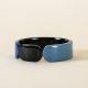 Bangle 20 Totem black horn and blue lacquered - L'Indochineur