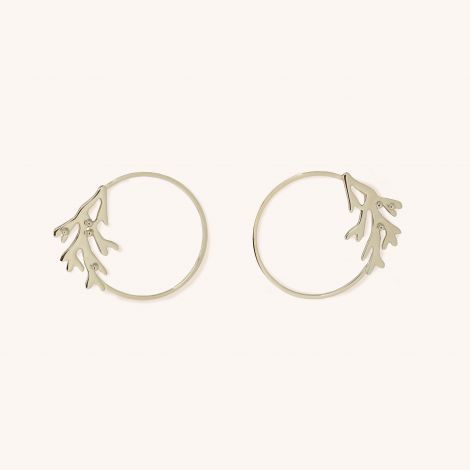 Coral Circle earrings