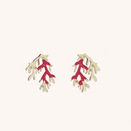 Coral Pomgranate Earrings - Christelle dit Christensen