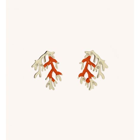 Coral Papaya Earrings