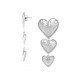 3 hearts earrings "Alegria" - Ori Tao