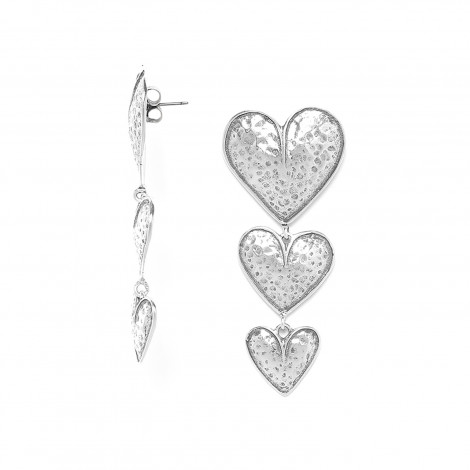 3 hearts earrings "Alegria"