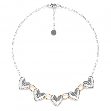 5 hearts necklace "Alegria"