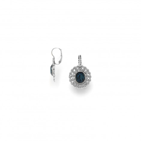 oval french hook earrings "Azzurra"
