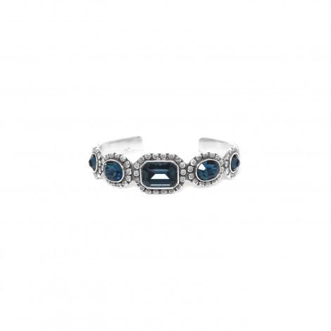 bracelet rigide 5 strass "Azzurra"