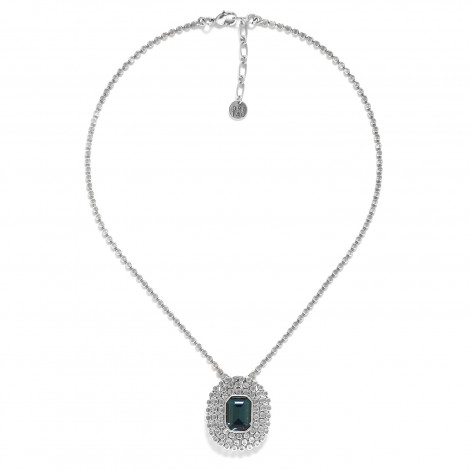 round pendant necklace "Azzurra"