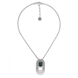 collier ajustable pendentif ovale "Azzurra" - Ori Tao
