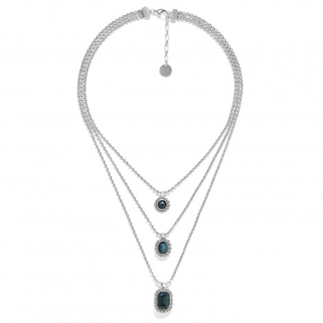3 row necklace "Azzurra"
