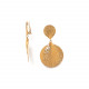 gypsy gold clip earrings "Petales" - Ori Tao