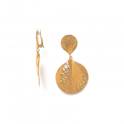 gypsy gold clip earrings "Petales"
