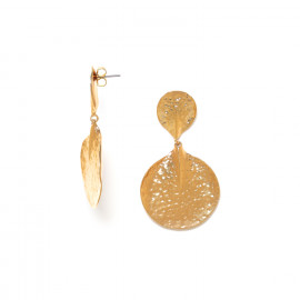 gypsy gold earrings "Petales" - Ori Tao