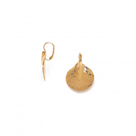 gold french hook earrings "Petales"