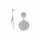 gypsy silver earrings "Petales" - Ori Tao