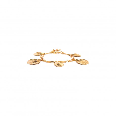 bracelet ajustable 5 pétales dorées "Petales"