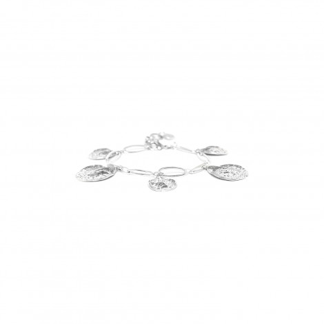 5 petals silver bracelet "Petales"