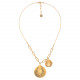 2 petals gold necklace "Petales" - Ori Tao