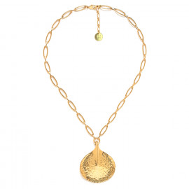collier pendentif doré grand modèle "Petales" - Ori Tao