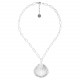 big pendant silver necklace "Petales" - Ori Tao