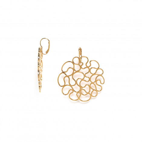 french hook gold earrings "Toscane"