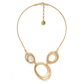 3 elements gold necklace "Typhoon" - Ori Tao