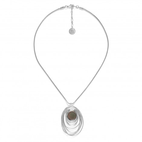 collier ajustable pendentif argent "Typhoon"
