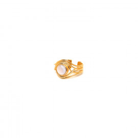 white MOP gold ring "Typhoon" - Ori Tao